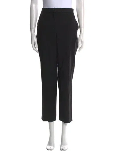 Pre-owned Givenchy Wool Straight Leg Pants In Black