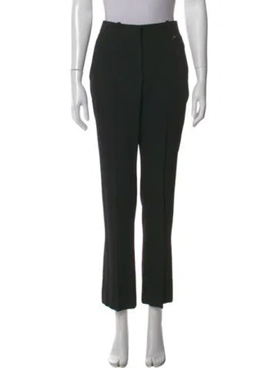 Pre-owned Givenchy Wool Straight Leg Pants In Black