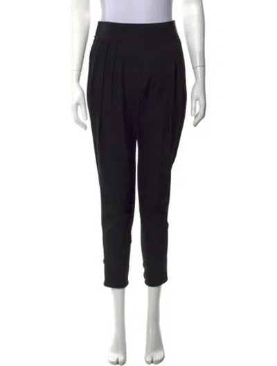 Pre-owned Givenchy Wool Straight Leg Pants In Black