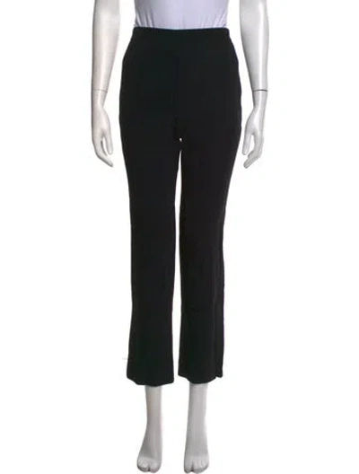 Pre-owned Givenchy Wool Straight Leg Pants In Black