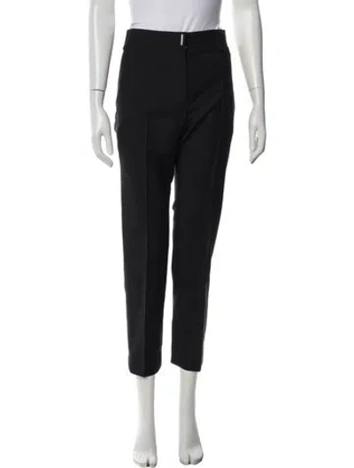 Pre-owned Givenchy Wool Straight Leg Pants In Blue