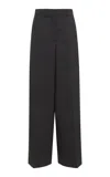 Givenchy Wool Straight-leg Pants In Grey Mix