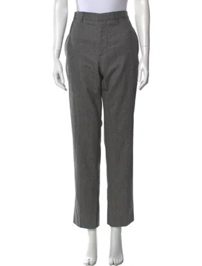 Pre-owned Givenchy Wool Straight Leg Pants W/ Tags In Gray
