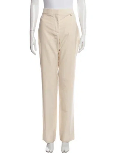 Pre-owned Givenchy Wool Straight Leg Pants W/ Tags In Neutral