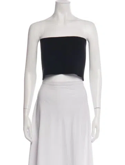 Pre-owned Givenchy Wool Strapless Crop Top In White