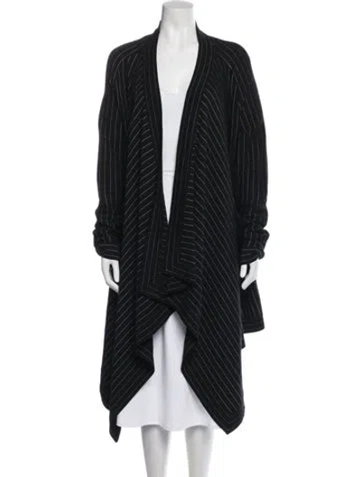 Pre-owned Givenchy Wool Striped Sweater In Black