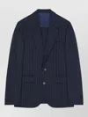 Givenchy Single-breasted Deconstructed Striped Jacket In Wool In Multi