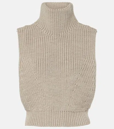 Givenchy Wool Sweater Vest In Beige