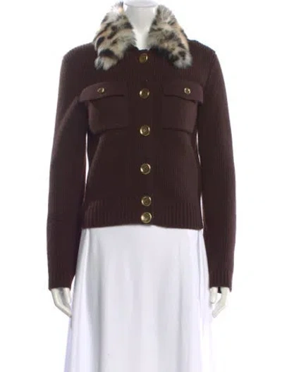 Pre-owned Givenchy Wool Sweater W/ Tags In Brown