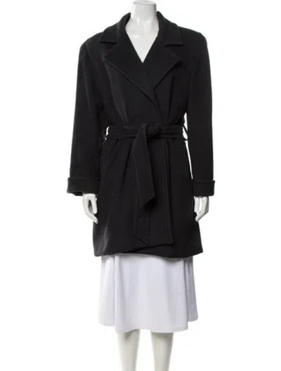 Pre-owned Givenchy Wool Trench Coat In Gray