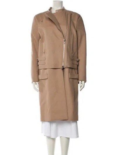 Pre-owned Givenchy Wool Trench Coat In Neutral