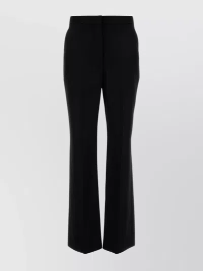 Givenchy Wool Trousers With High Waist And Wide Leg In Black