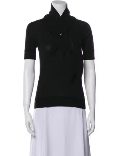 Pre-owned Givenchy Wool Turtleneck Sweater In Black