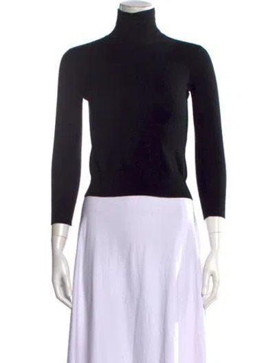 Pre-owned Givenchy Wool Turtleneck Sweater In Black