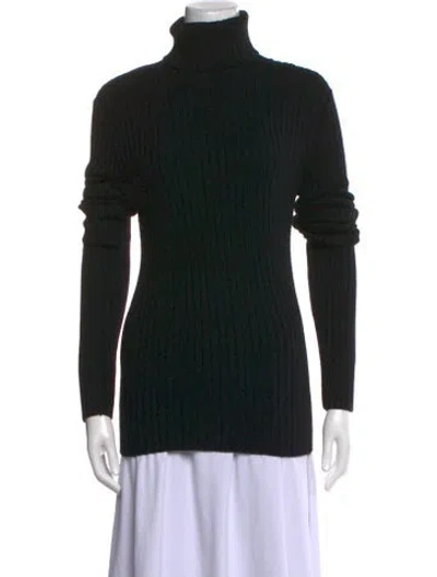 Pre-owned Givenchy Wool Turtleneck Sweater In Black