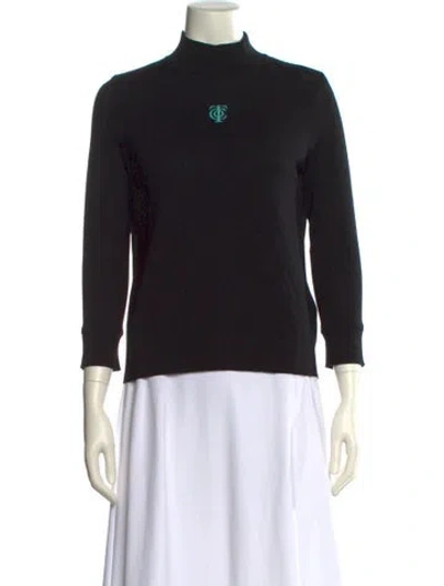 Pre-owned Givenchy Wool Turtleneck Sweater In Black