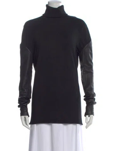 Pre-owned Givenchy Wool Turtleneck Sweater In Black