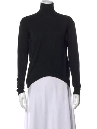 Pre-owned Givenchy Wool Turtleneck Sweater In Black