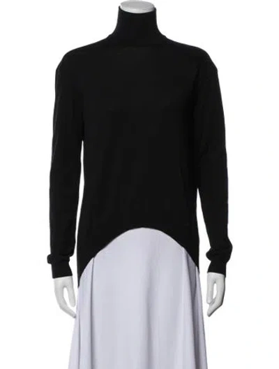 Pre-owned Givenchy Wool Turtleneck Sweater In Black