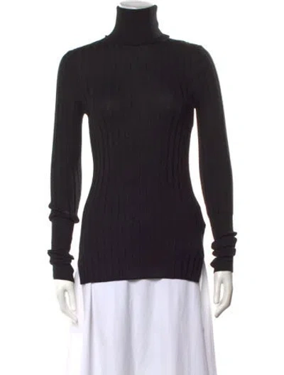 Pre-owned Givenchy Wool Turtleneck Sweater In Grey