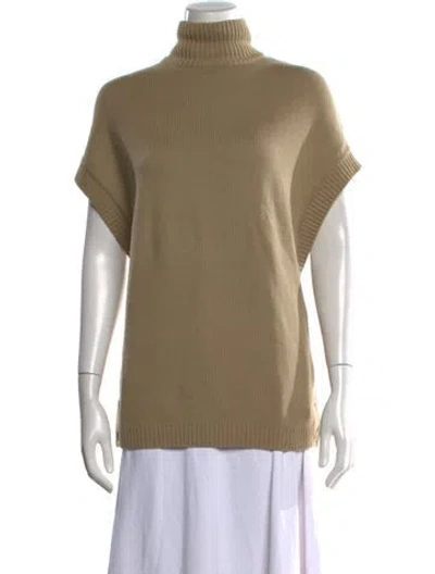 Pre-owned Givenchy Wool Turtleneck Sweater In Neutral