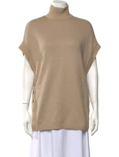 Pre-owned Givenchy Wool Turtleneck Sweater In Neutrals