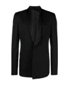 Givenchy Wool Tuxedo Jacket In Black