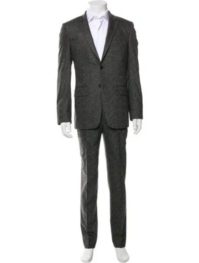 Pre-owned Givenchy Wool Two-piece Blazer In Gray