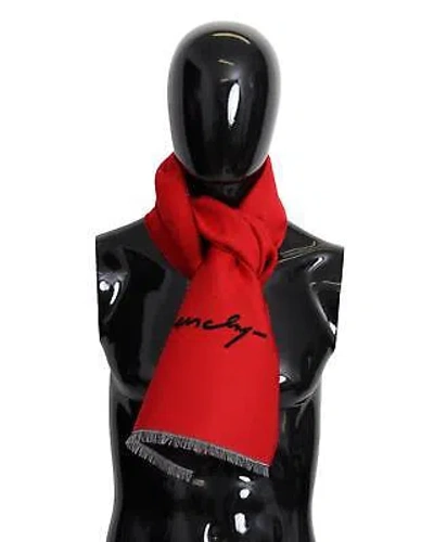 Pre-owned Givenchy Red Wool Scarf - Scarves & Shawls -size One Size