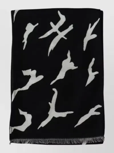 Givenchy Wool Unisex Winter Scarf Wrap Shawl In Black