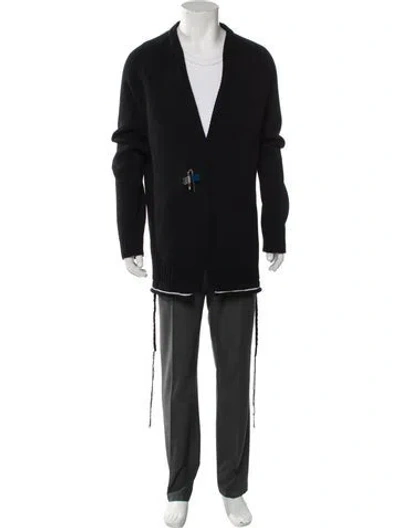 Pre-owned Givenchy Wool V-neck Cardigan W/ Tags In Black