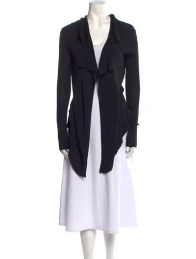 Pre-owned Givenchy Wool V-neck Sweater In Black