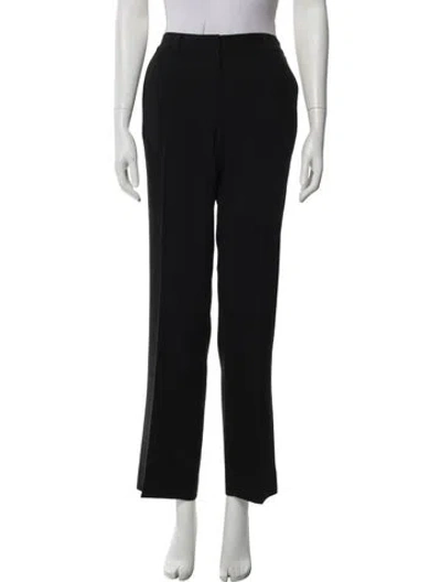 Pre-owned Givenchy Wool Wide Leg Pants In Black