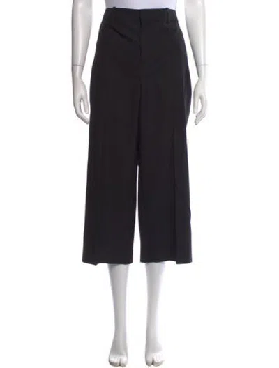 Pre-owned Givenchy Wool Wide Leg Pants In Black