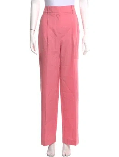 Pre-owned Givenchy Wool Wide Leg Pants W/ Tags In Pink