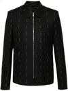 Givenchy Wool Blazer With All-over Logo Print