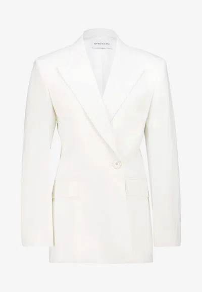 Givenchy Wool-blend Double-breasted Blazer In Animal Print