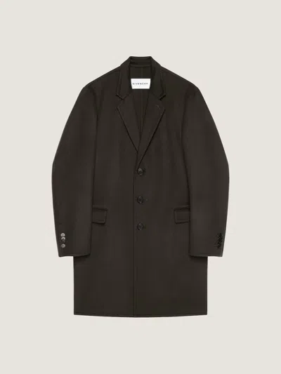 Givenchy Wool-blend Oversized Coat In Khaki