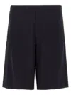 Givenchy Wool-blend Tailored Bermuda Shorts In Black