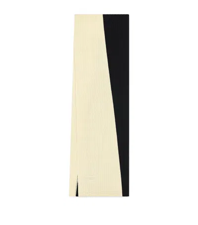 Givenchy Wool-cashmere Scarf In Black