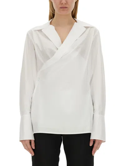 Givenchy Wrap-around Shirt In Black