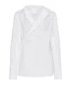Givenchy Poplin Wrap Shirt In White