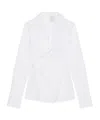 Givenchy Poplin Wrap Shirt In White