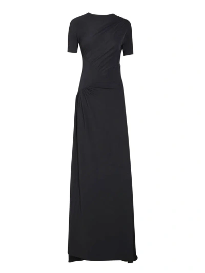 Givenchy Wrap Maxi Dress In Black