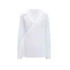 Givenchy Poplin Wrap Shirt In White