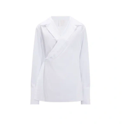 Givenchy Wrap Shirt In White