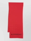Givenchy 4g-motif Logo-embroidered Scarf In Red