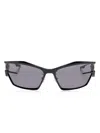 Givenchy Wraparound-frame Sunglasses In Black