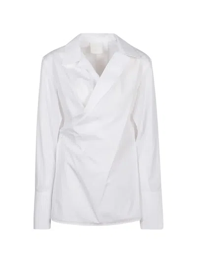 Givenchy Wrapped Detail Shirt In White