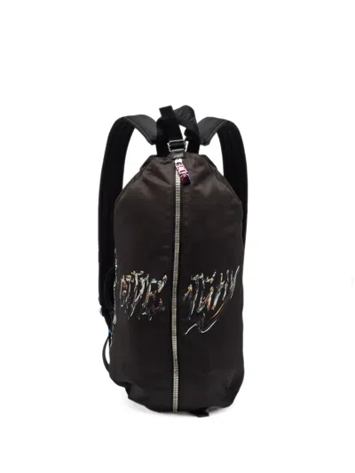 Pre-owned Givenchy X Bstroy G-zip Printed Backpack In Black